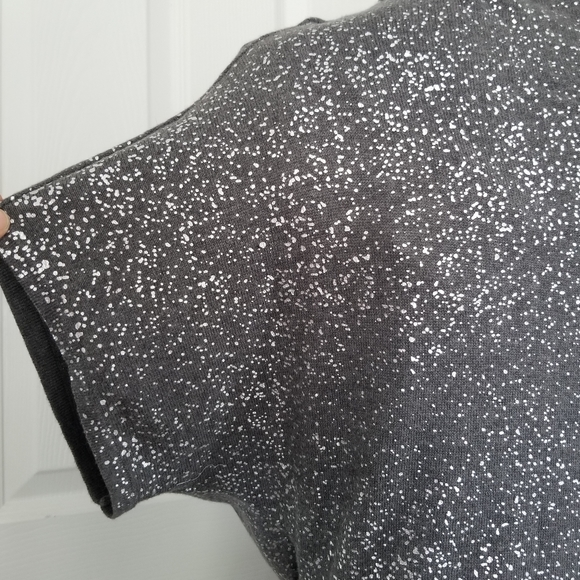 Calvin Klein Cinch Sweater Dress Silver Splatter S - Picture 10 of 12